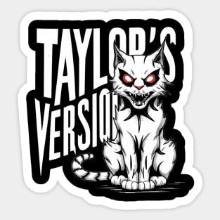 death metal taylors cat version Sticker